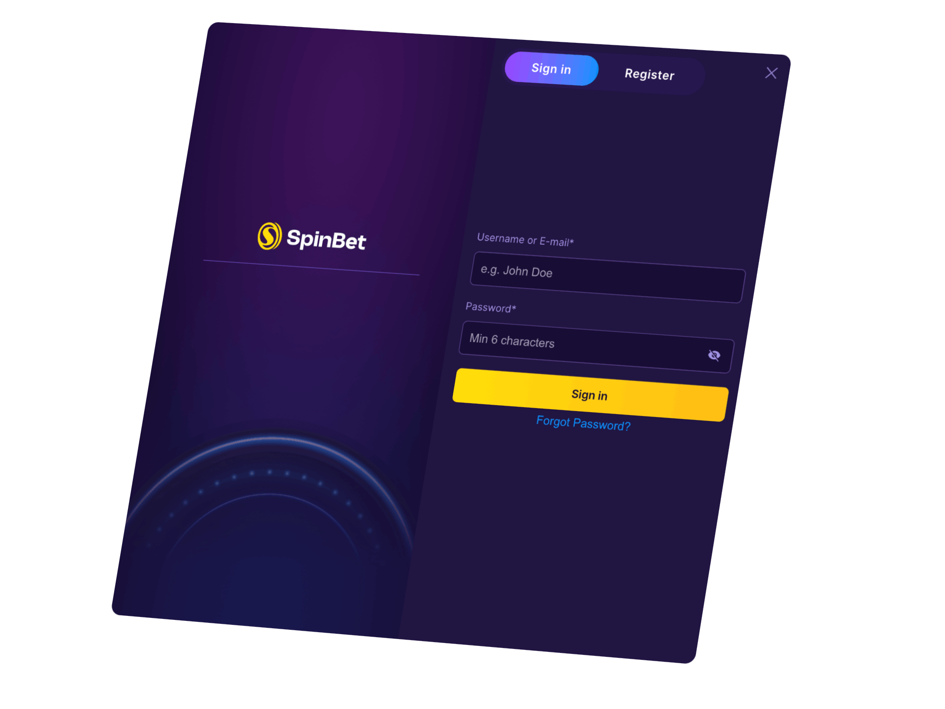 SpinBet Login